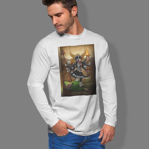 Tshirt Satan Mr Pickles Kaos Tangan Panjang