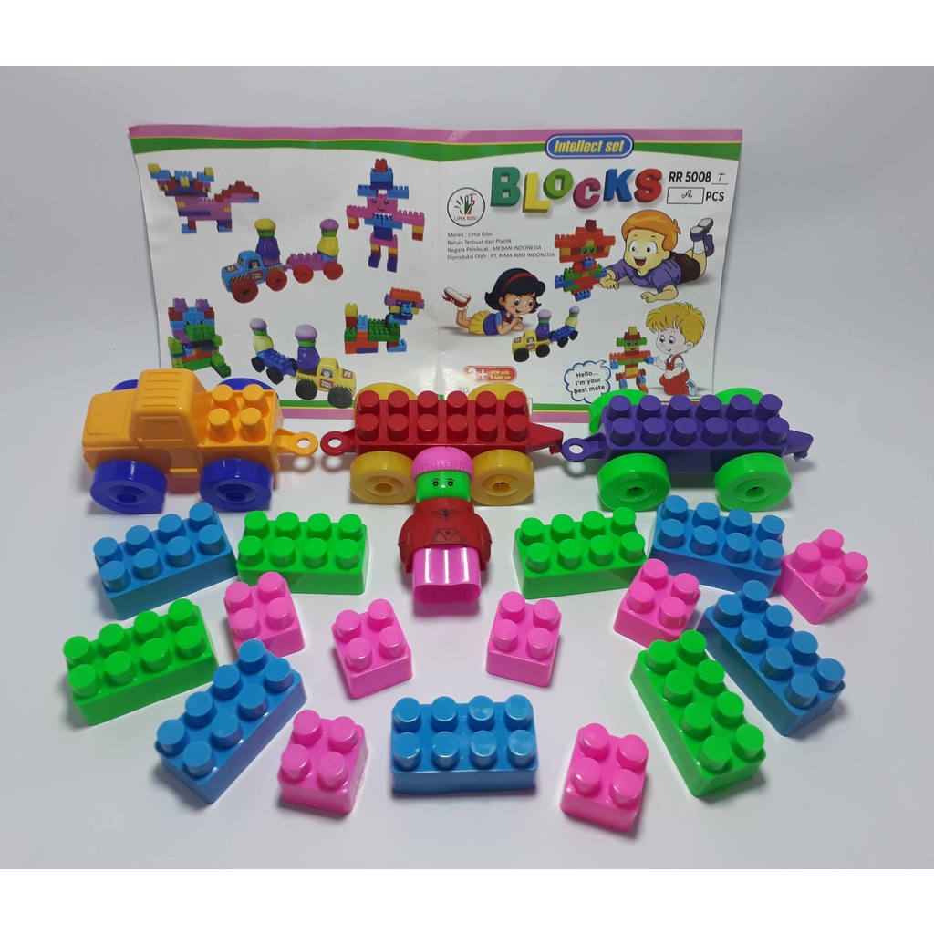 Balok Susun / Lego Block Susun Mainan Edukasi Anak