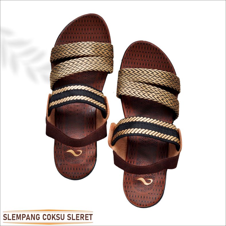 Sandal Slempang Turki Motif toraja || Sandal Teplek Wanita