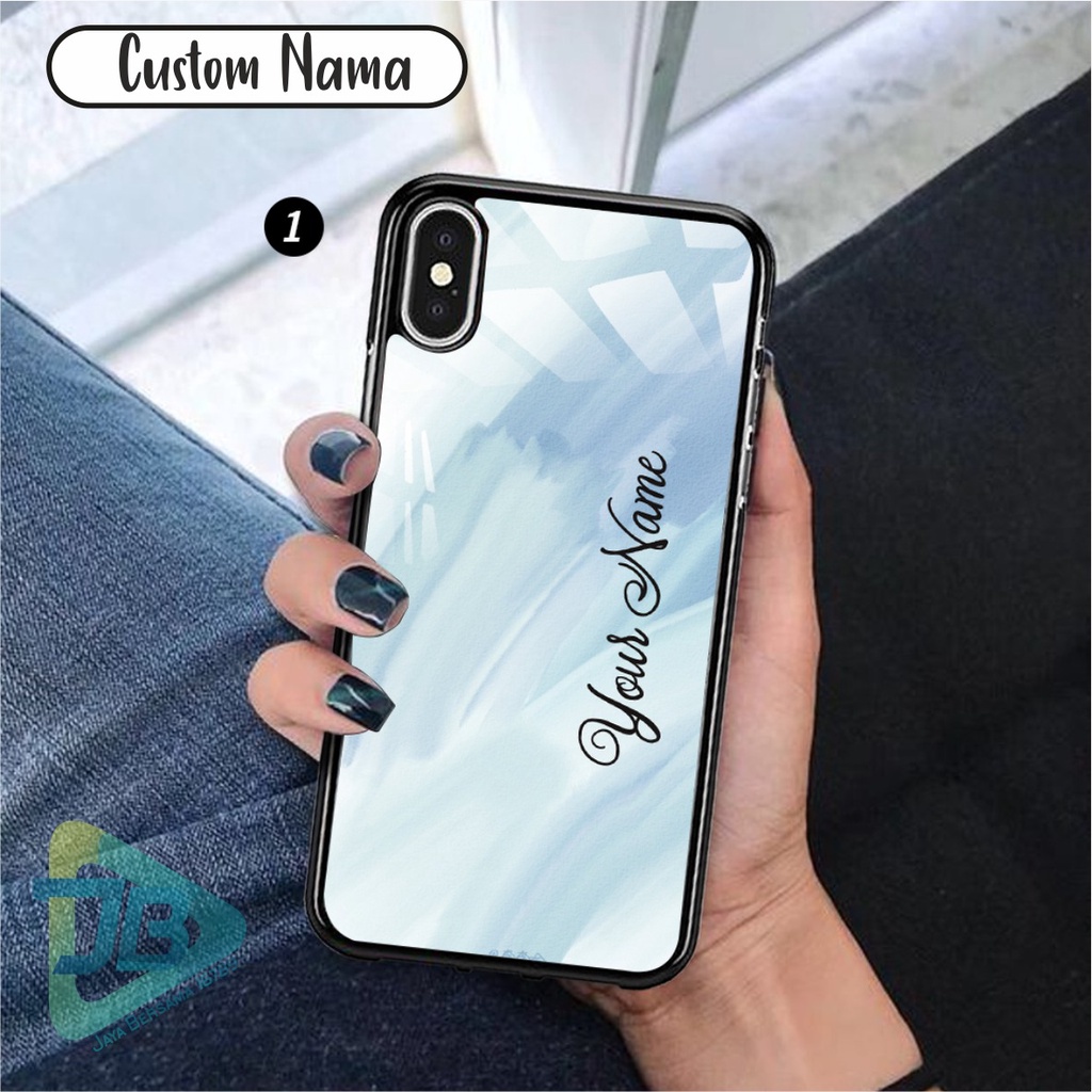 HARDCASE 2D GLOSSY CUSTOM NAMA OPPO VIVO XIAOMI SAMSUNG REALME IPHONE ALL TYPE JB5622