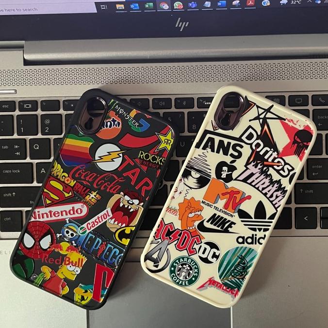 Case Iphone Xr / X/Xs Starbucks Mtv Vans Red Bull Softcase Casing Terlaris