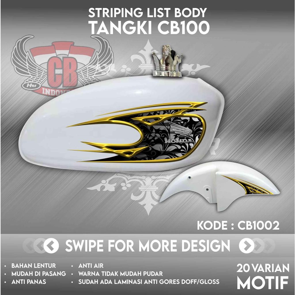 Striping CB 100 Sticker Tangki CB Stiker C100 | CB100 | CB1005