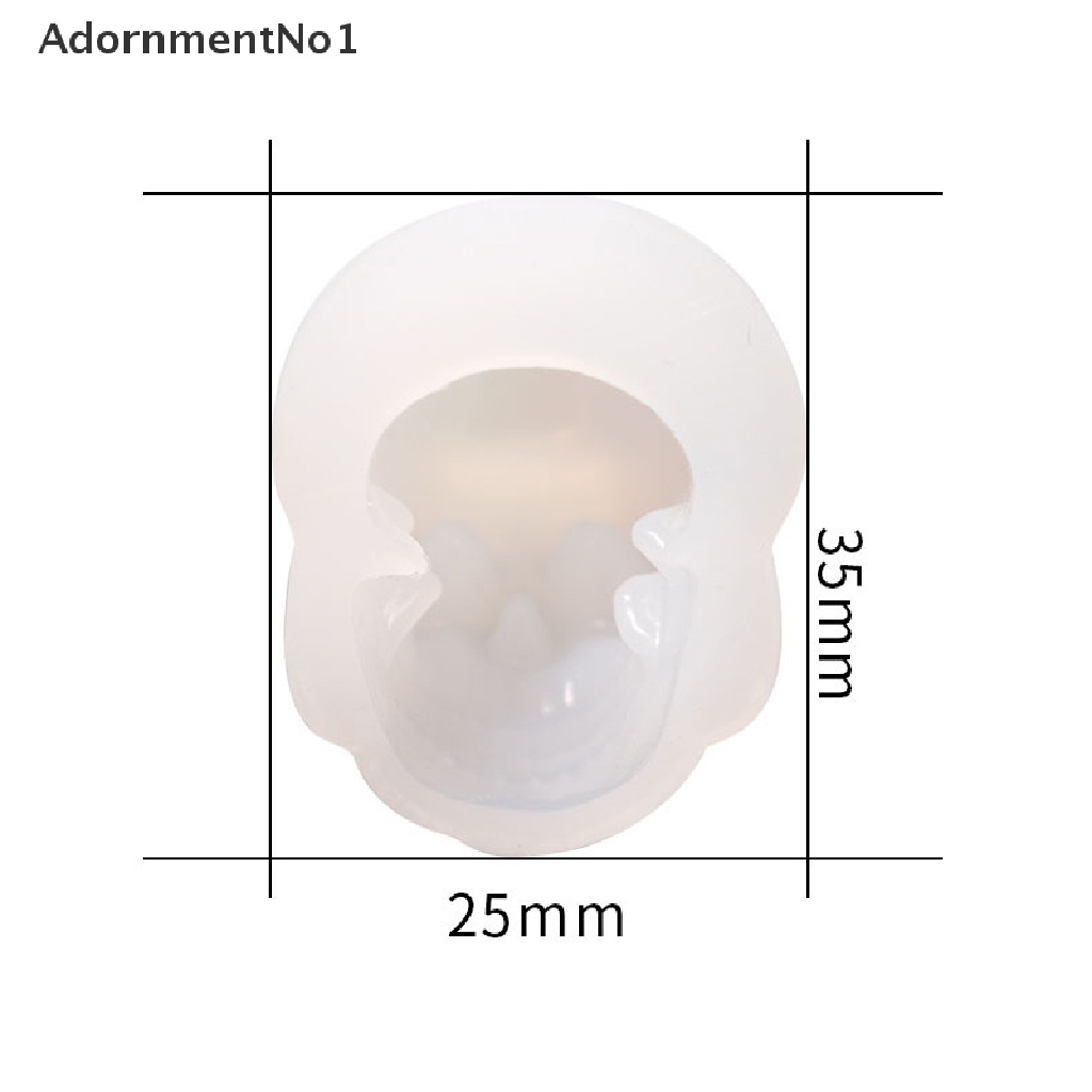 (AdornmentNo1) Cetakan Resin Bentuk Tengkorak Untuk Membuat Perhiasan / Aksesoris DIY