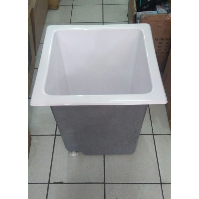 Bak Mandi Fiber Kotak Tanam 120 Liter