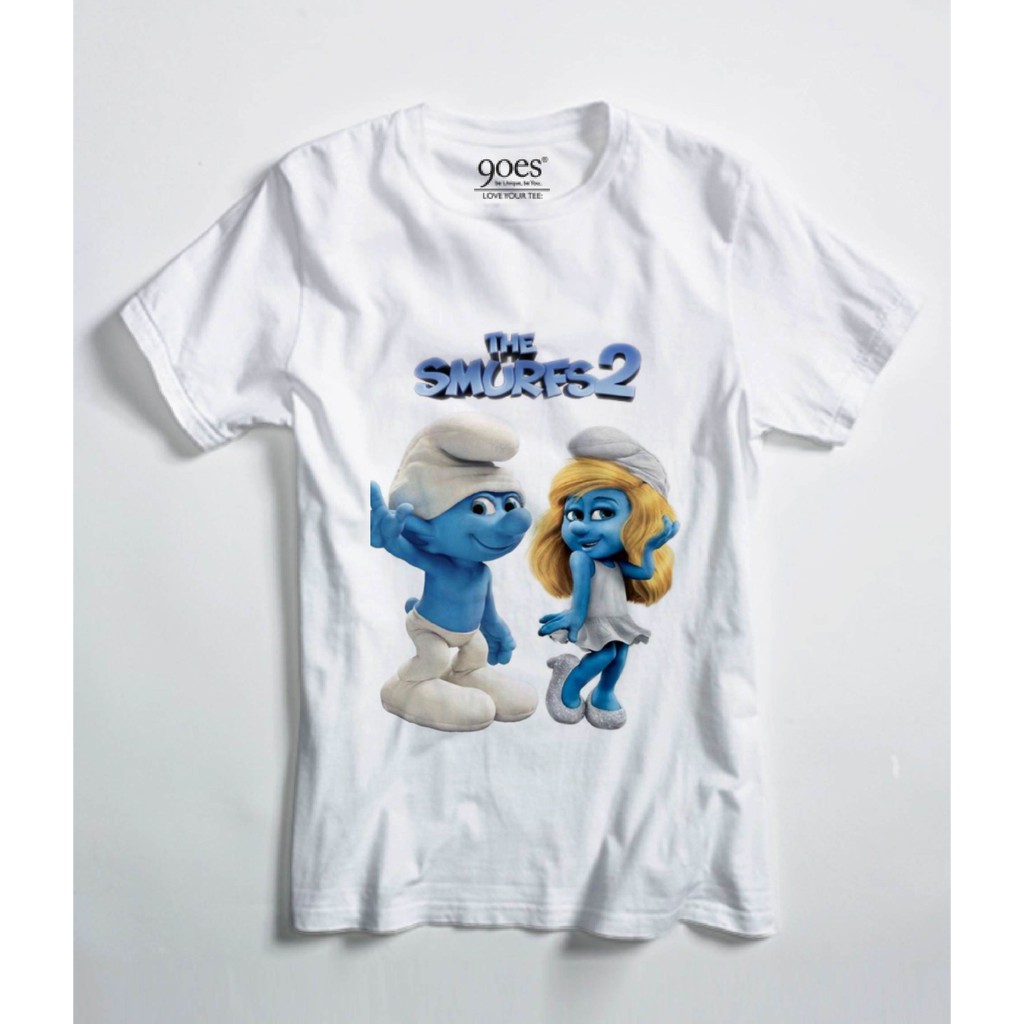 Kaos Anak CEWEK COWOK THE SMURF SMURFETTE Tshirt Bayi Lucu Premium - 11