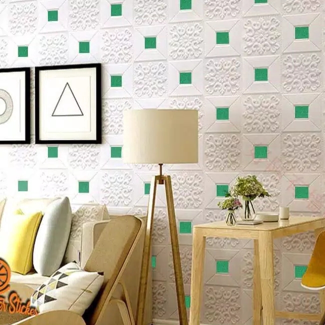 MMTOYS CM-H16/H17 Wallpaper Dinding Kamar Stiker Dekorasi Kamar Dapur Wall Sticker 3D Foam Murah-2