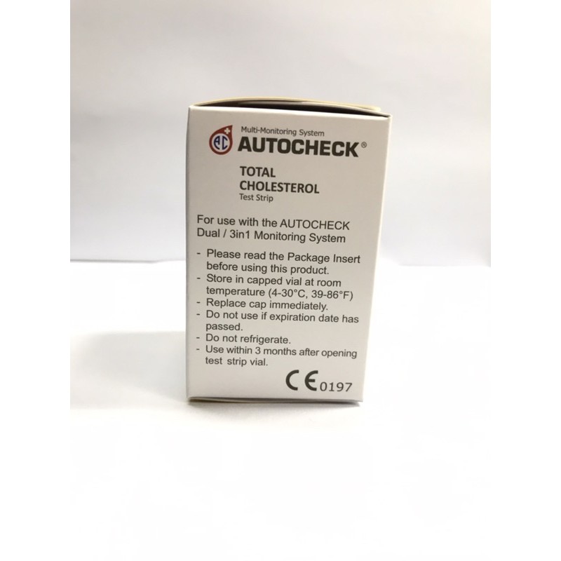 STRIP AUTOCHECK Cholesterol / Kolesterol / 1 box isi 10 STRIP