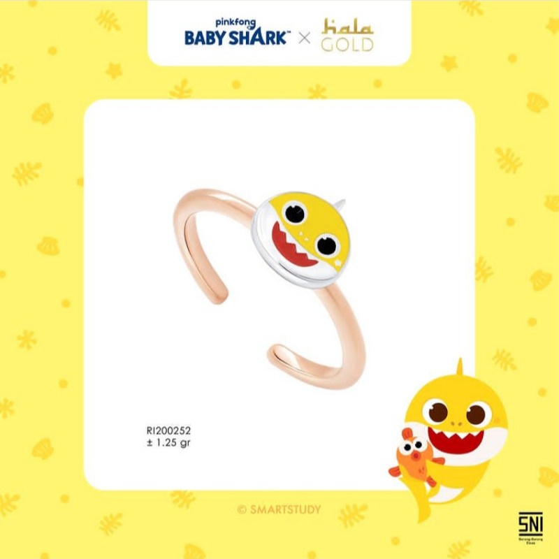 Cincin Anak Hala Gold Baby Shark Collections RI200252