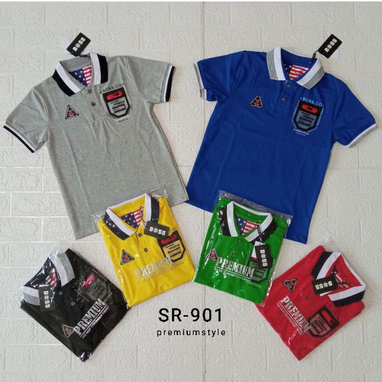 Baju Atasan Kerah / Wangky Anak Laki Laki Usia 7 - 14th, Boss. co - 901