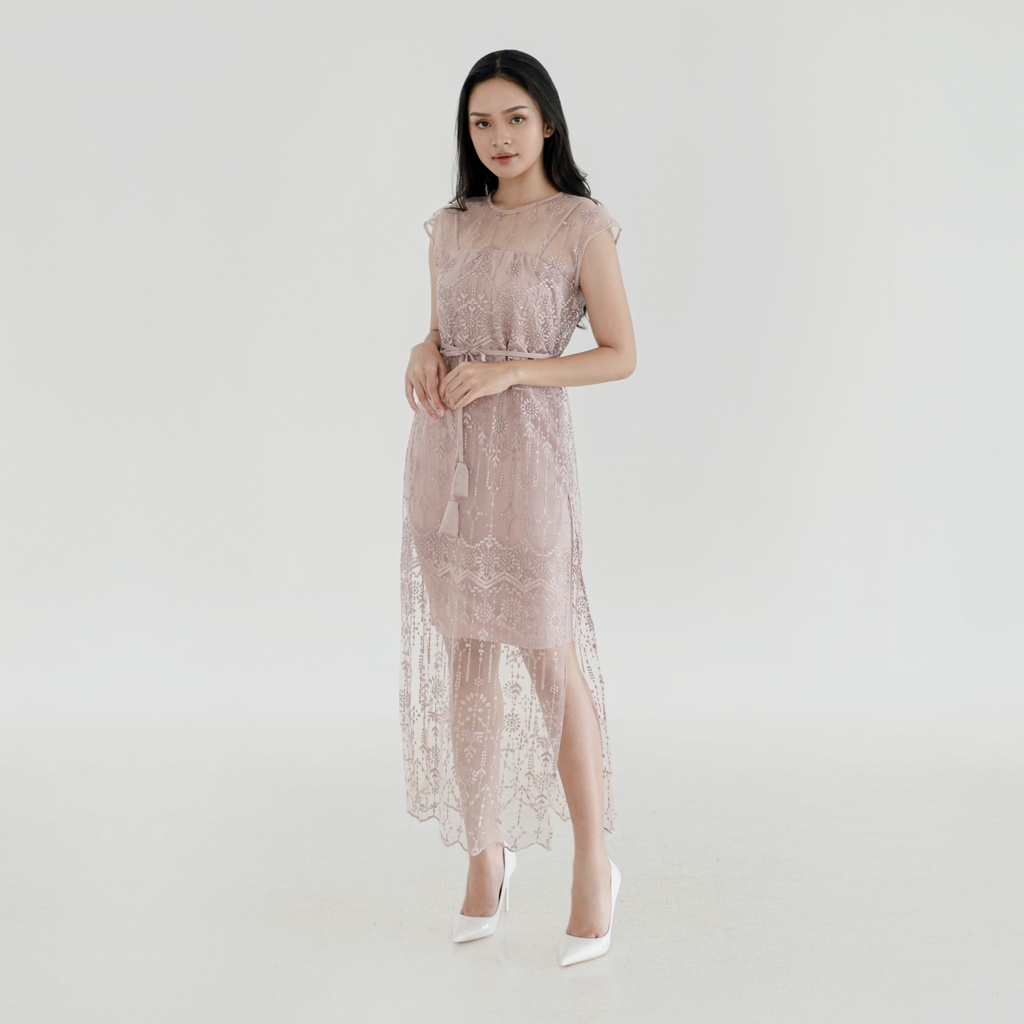 Aura Label - Kinara Dress Pink