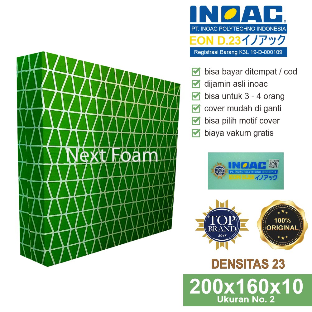 Harga Pabrik Kasur Busa Inoac Ukuran No 2 200x160x10 Cm Tebal 10 Cm Eon D23 Original Inoac Asli gooAaE6UmXlAddM