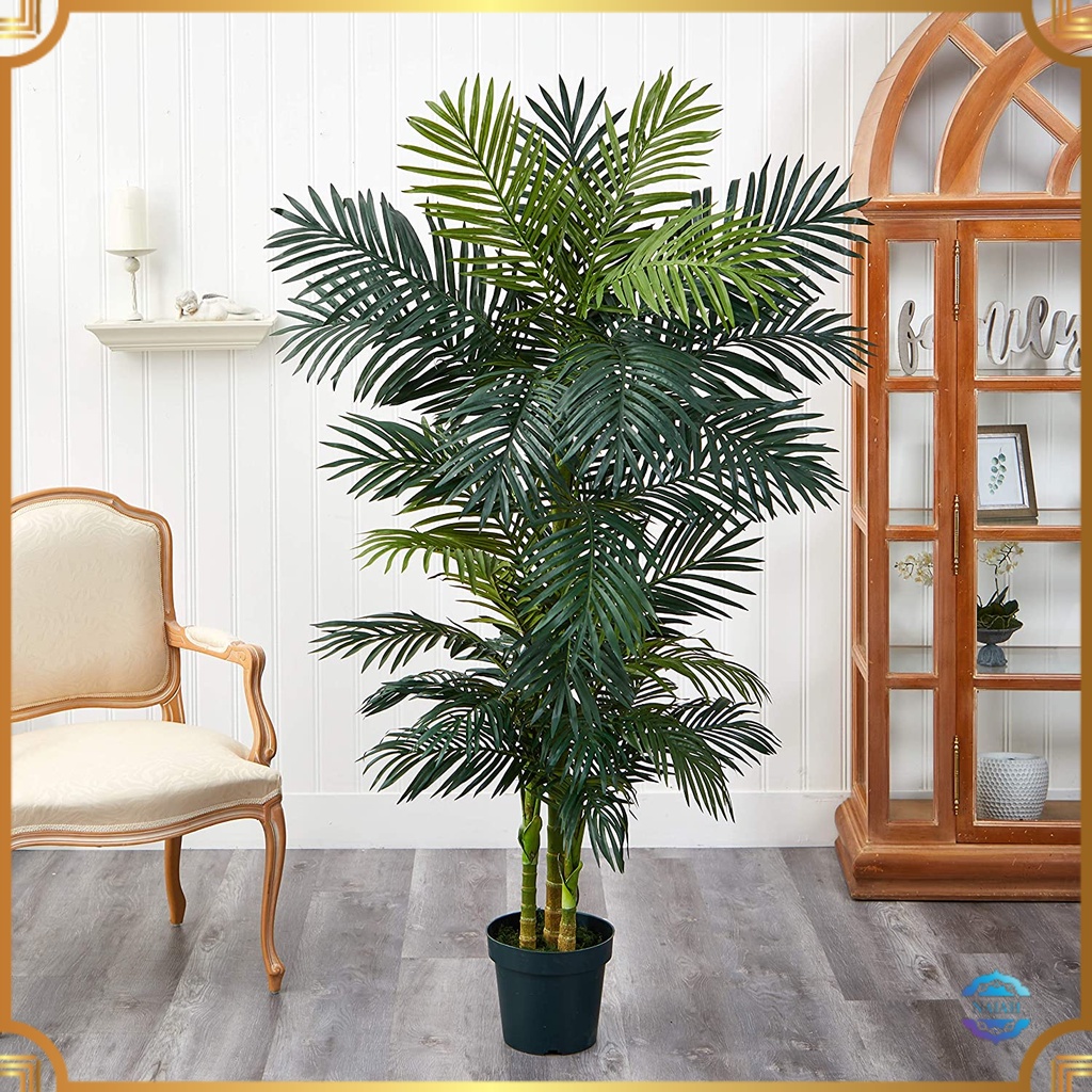 [✔COD] 1 POHON PALM ARTIFICIAL 1 METER 18 DAUN TANAMAN HIAS LATEX PALEM PALM KOMODORIA DEKORASI RUMA