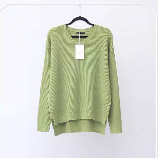 VIONA -  ATASAN RAJUT - VNECK BOXY RAJUT SWEATER