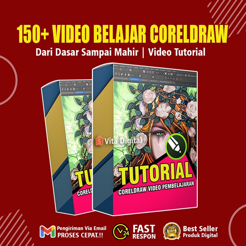 150 + Video Tutorial Coreldraw Dari Dasar Sampai Mahir | Pembelajaran Corel draw