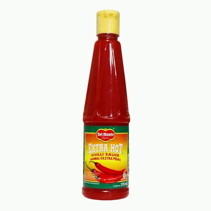 Delmonte Extra HOT PET 265 ML - Saus Sambal Pedas