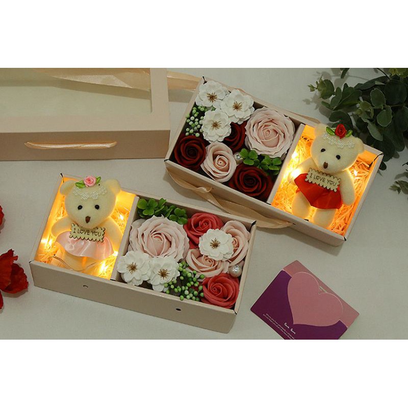 Kado Anniversary Pacar Kado Ulang Tahun Cewek Giftbox Buket Bunga Boneka Mewah Kado Wisuda Unik