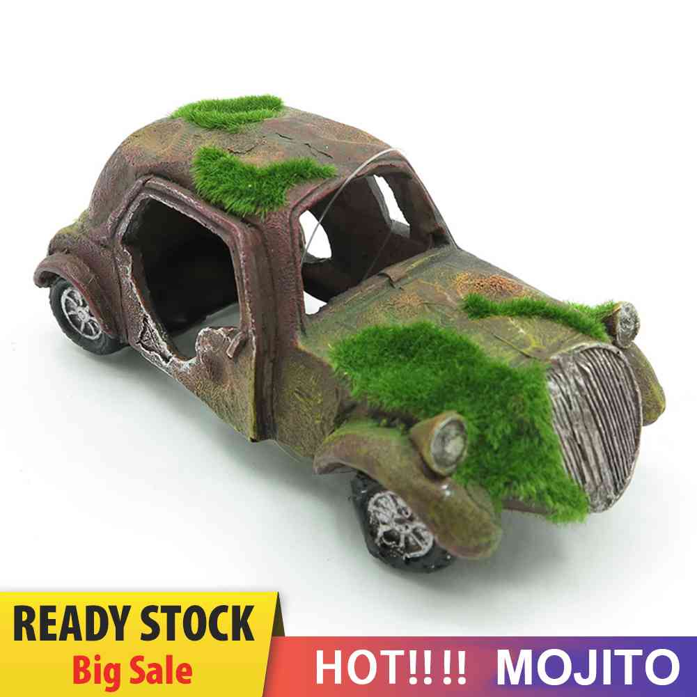 Miniatur Mobil Tua Bahan Resin Untuk Dekorasi Akuarium