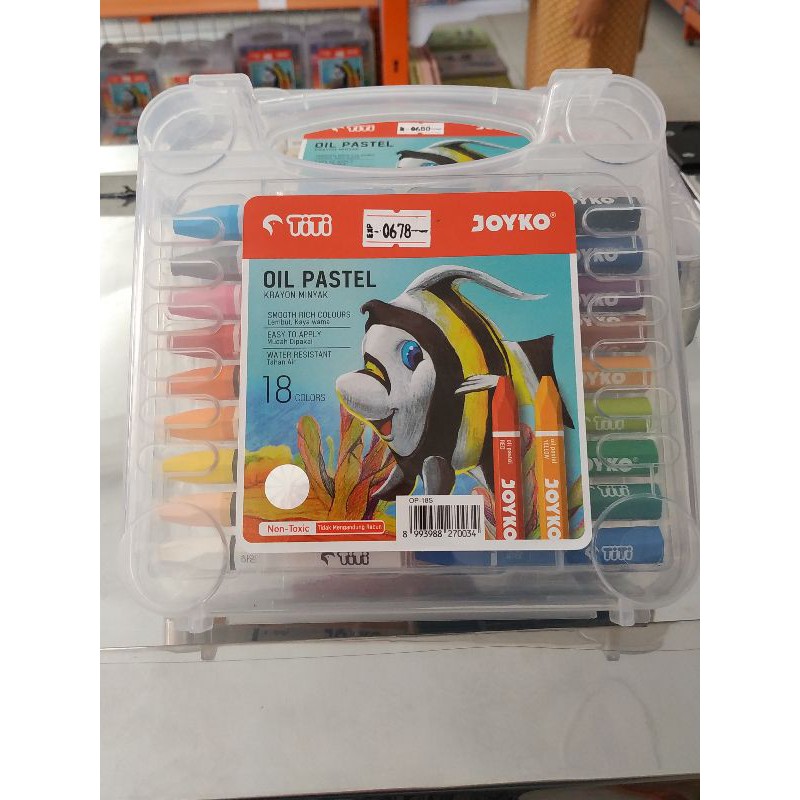 

Crayon Oil Pastel 18 colors TiTi Joyko (OP-18S)