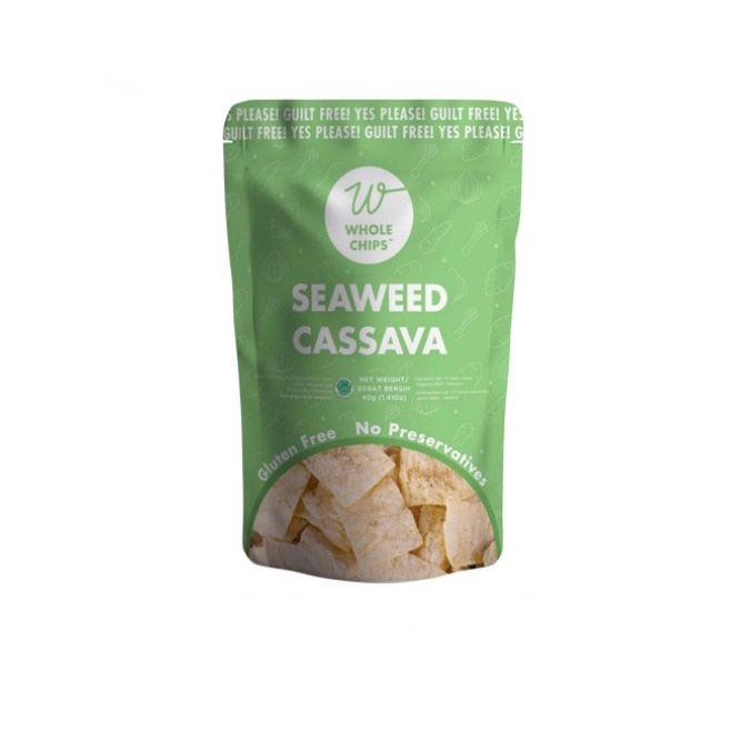 Whole Chips Seaweed Cassava 40gr - Keripik Singkong Sehat Bebas MSG