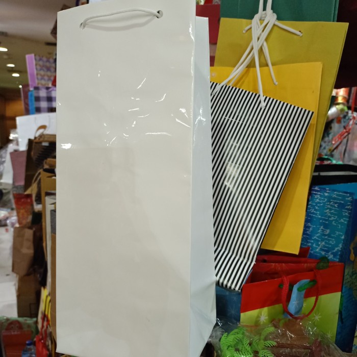 

✨ BISA COD ✨ paper bag botol putih isi 12 pcs terlaris dan termurah