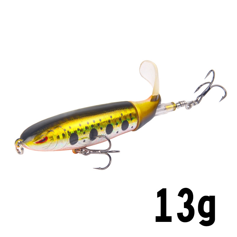 1pc Umpan Pancing Bentuk Ikan Kecil 10cm / 13g Dengan Kail Treble