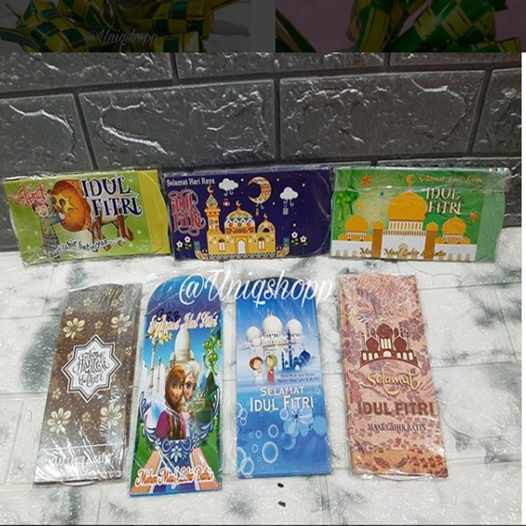 

amplop lebaran tulisan selamat idul fitri