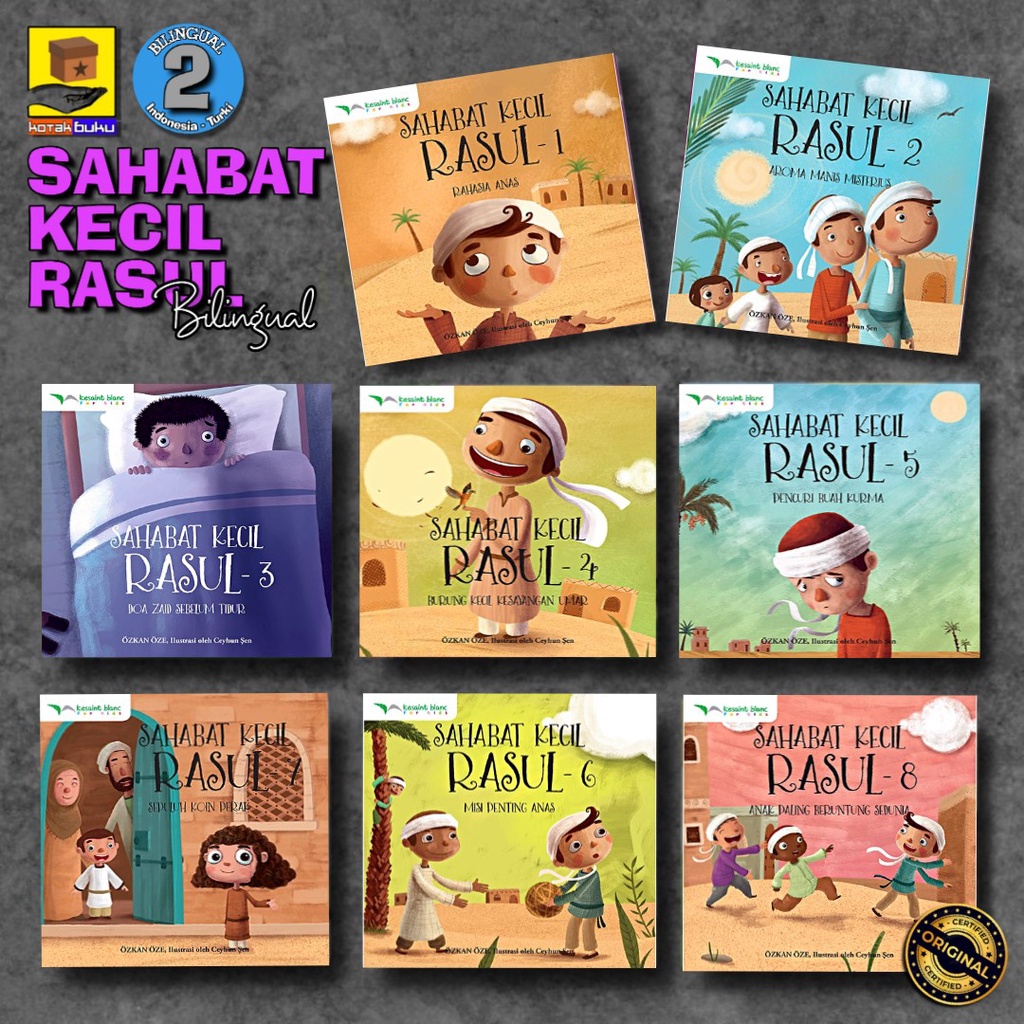 Buku Cerita Anak / Cerita Nabi / Sahabat Kecil Rosul / Buku Cerita / Bilingual book