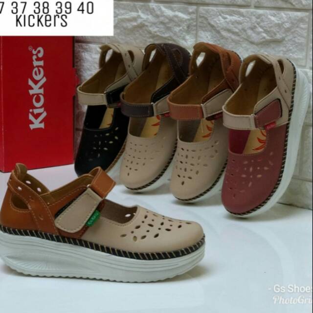 sepatu wanita wedges kickers gs010