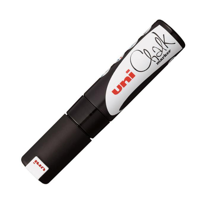 

UNI CHALK MARKER PWE-8K MARKER PEN (BROAD CHISEL TIP) - BLACK