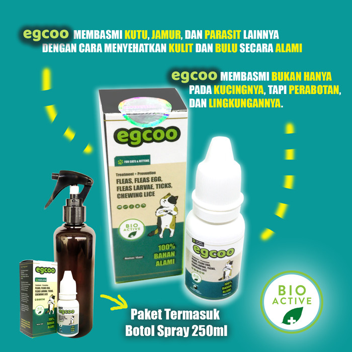 Obat Kutu dan Jamur Kucing EGCOO - 15ml
