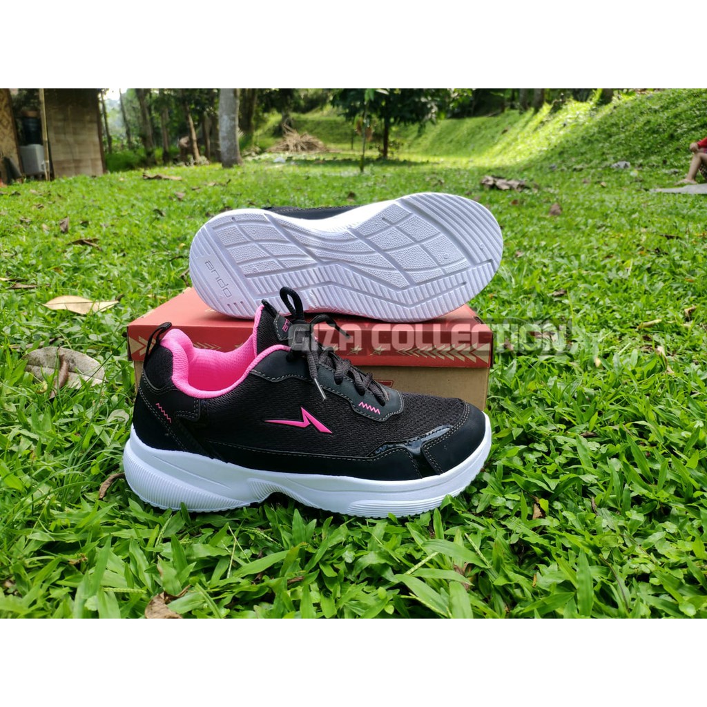 SNEAKERS WANITA OLAHRAGA ORIGINAL ANDO HITAM PINK