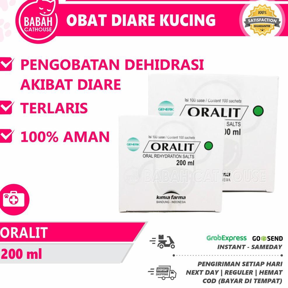 {LCE.31My21o} ORALIT Obat Kucing Diare Anjing Mencret Kitten Anak Lemas Sachet Ampuh Untuk Perawatan