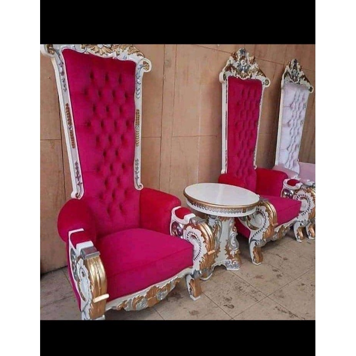 10MDF010 1 SET KURSI RAJA BAHAN KAYU JATI JEPARA