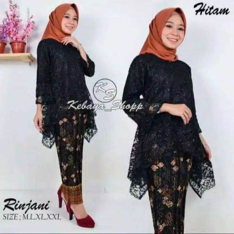 SET KEBAYA RINJANI KEBAYA BRUKAT MODERN KEBAYA PESTA KEBAYA MODERN