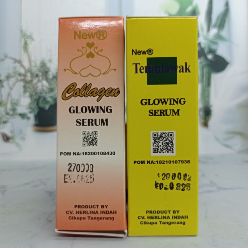 Serum Glowing Temulawak/Collagen New R BPOM Pilih Variasinya