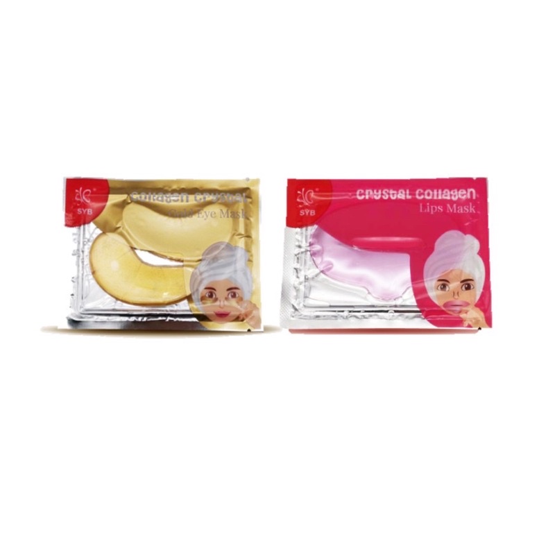 u.x -- syb masker mata -- syb masker mulut -- syb collagen crystal gold eye mask -- syb collagen crystal lip mask