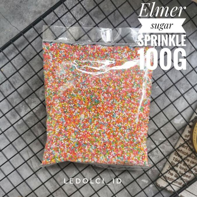 

SUGAR SPRINKLE ELMER KEMASAN 100 GRAM OBRAL Kode 755