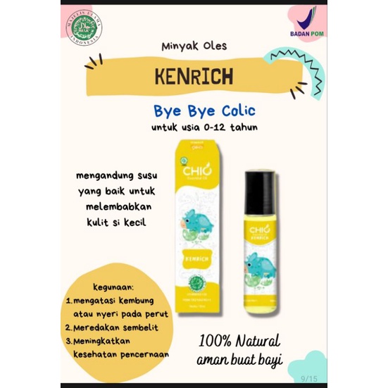 CHIO Bye Bye Colic Essential Oil 0-12 Roll On