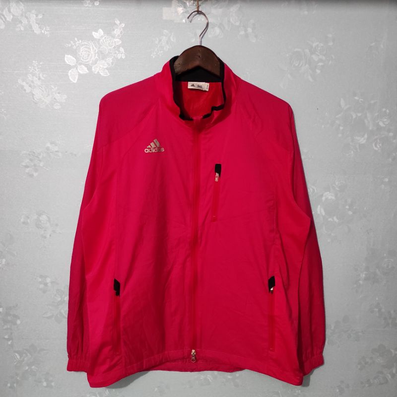 Thrift Second Jaket Adidas Running Olahraga Jogging