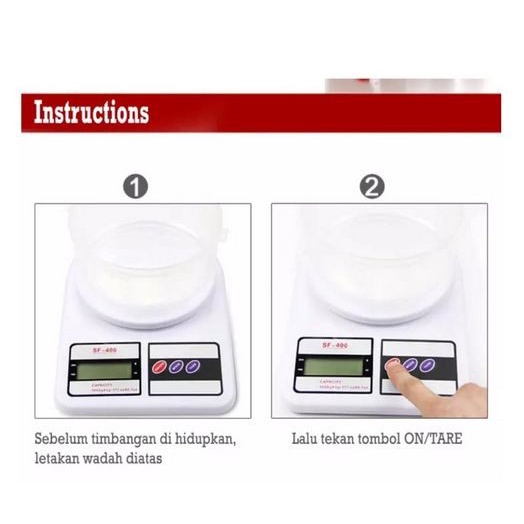 SF-400 Digital Kitchen Scale - Timbangan Dapur