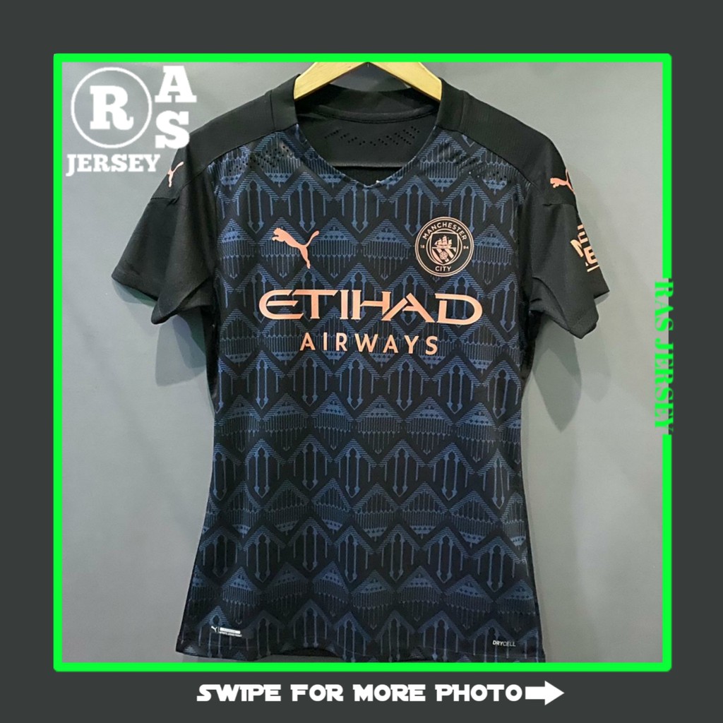 JERSEY MANCHESTER CITY AWAY PLAYER ISSUE NEW 2020-2021 JERSEY GO HIGH QUALITY | CITY AWAY PI