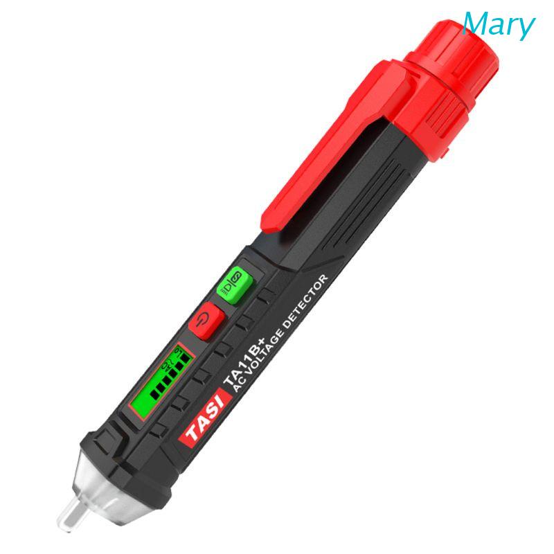 Mary Pen Detektor Tegangan Listrik AC 12-1000V Non Kontak Display LCD Digital Dengan Sensitivitas Adjustable