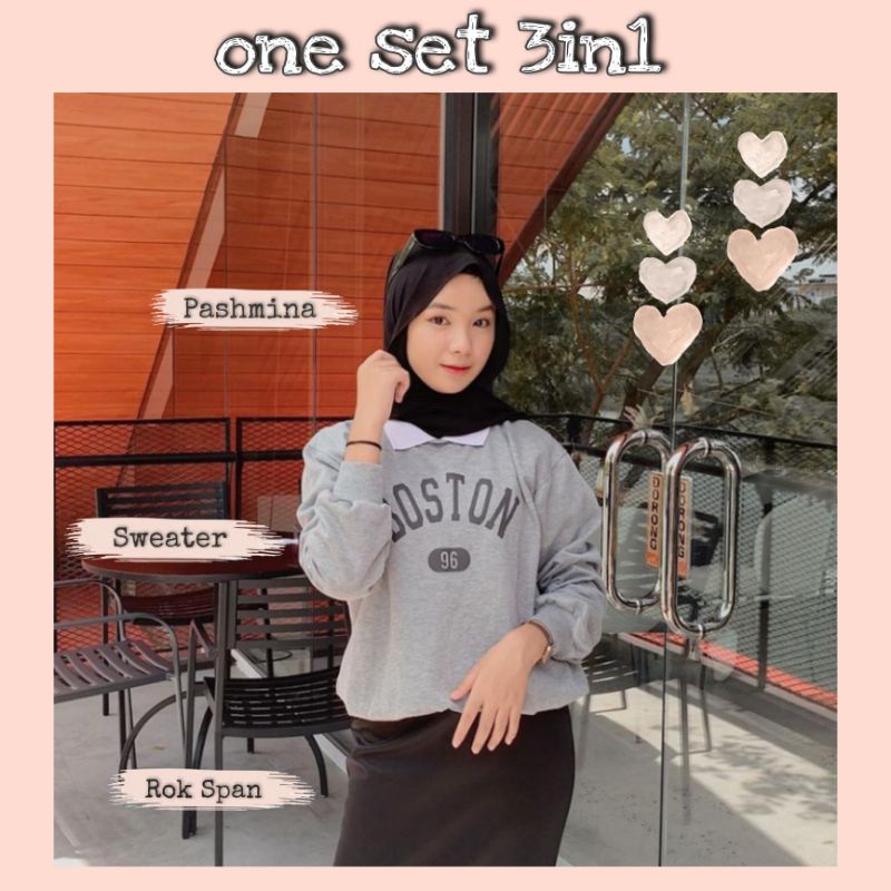 Paket Ootd wanita Set / Setelan wanita / Paket ootd hemat / Ootd murah / Paket 3in1 / One set wanita