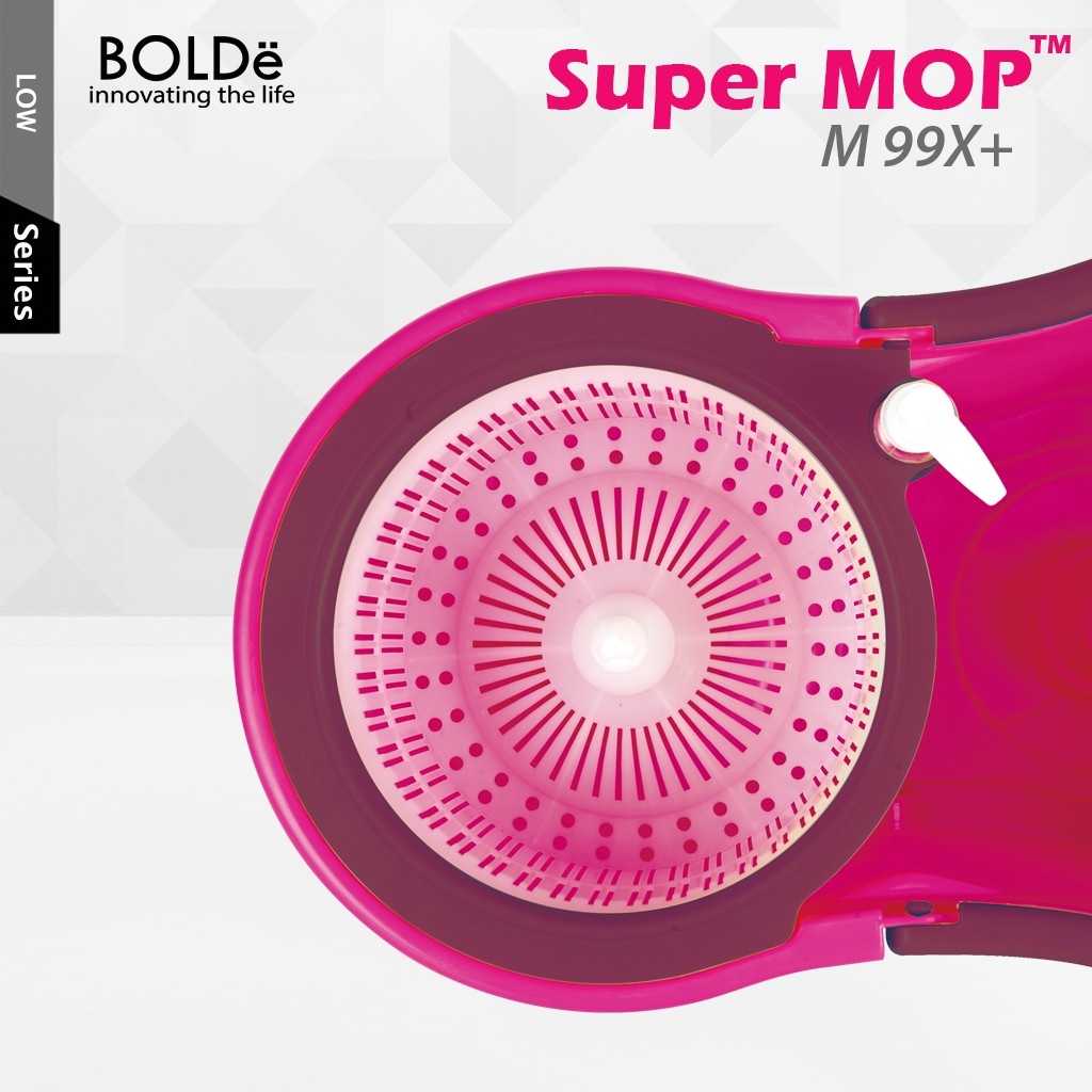 BOLDe Super Mop M99X Alat Pel Lantai BONUS Refill Kain Pel Microfiber