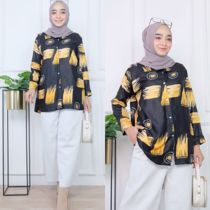 Kemeja wanita masa kini bahan rayon