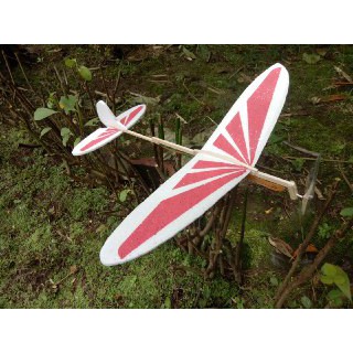 mainan pesawat  bertenaga karet