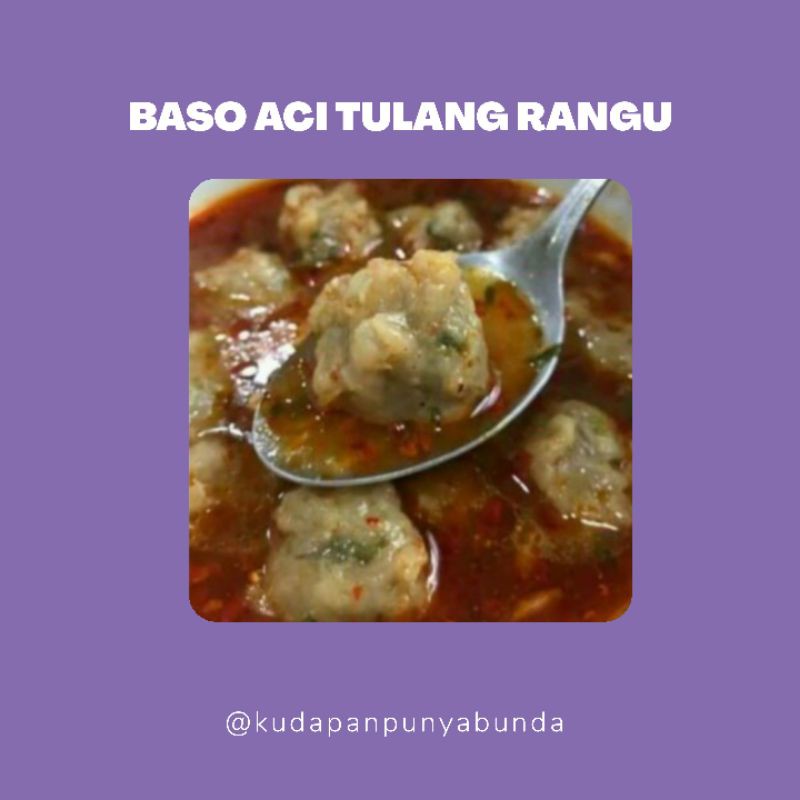 

Baso aci tulang rangu homemade