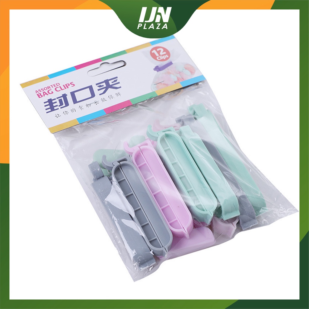 ❤ IJN ❤ PENJEPIT KEMASAN SNACK / PENJEPIT PLASTIK MAKANAN CEMILAN JEPITAN SNACK PENYEGEL PLASTIK CLIP FOOD 1 Set isi 12pcs