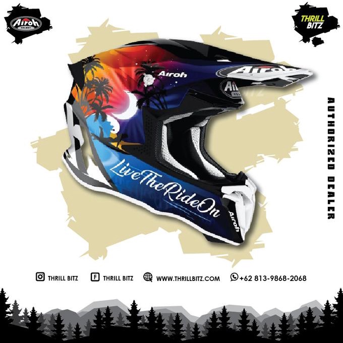 Helm Airoh Twist 2.0 LAZYBOY Gloss Motorcross Motocross MX Size xL thri11