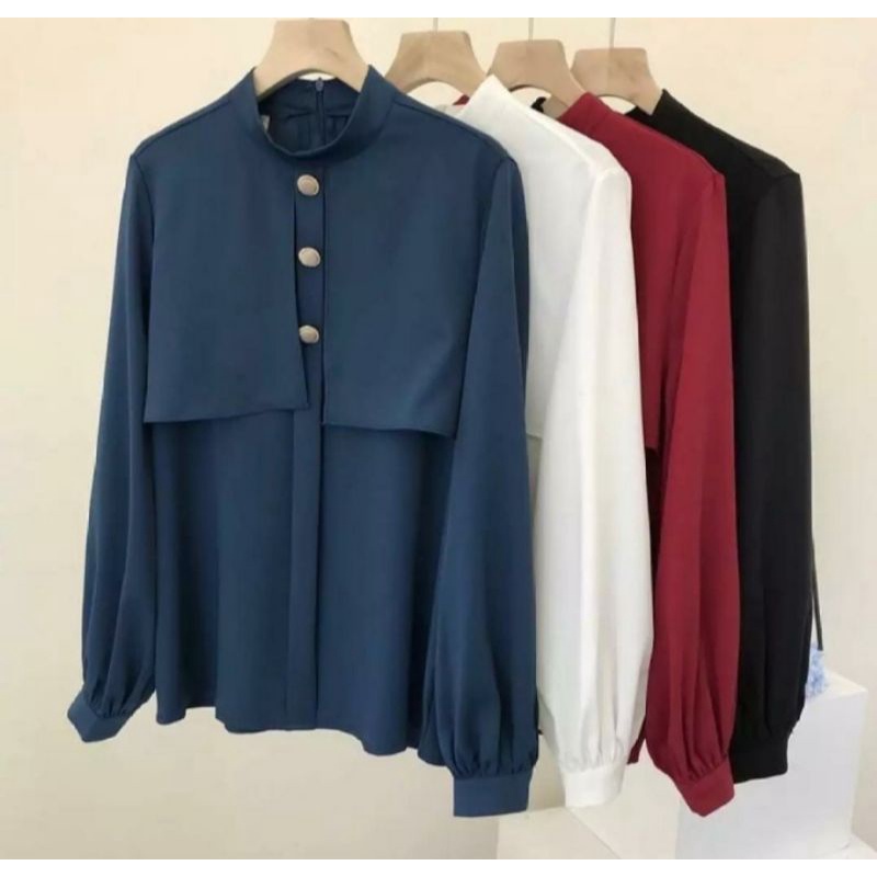 Atasan Blouse Wanita/ Maura Top Trendy Kekinian/ Atasan Wanita Terbaru/ Bisa COD